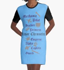 Lunar Chronik Zeichen T-Shirt Kleid