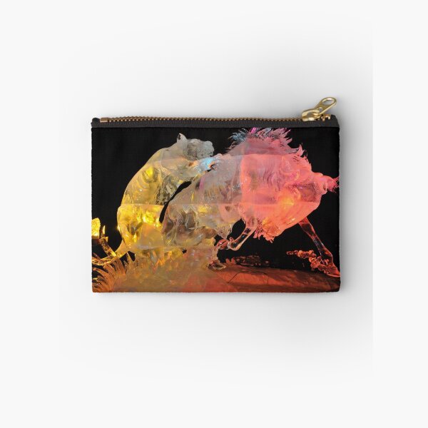Item preview, Lion and Wildebeest Winter Ice Sculpture - Alaska designed and sold by ultimateplaces.