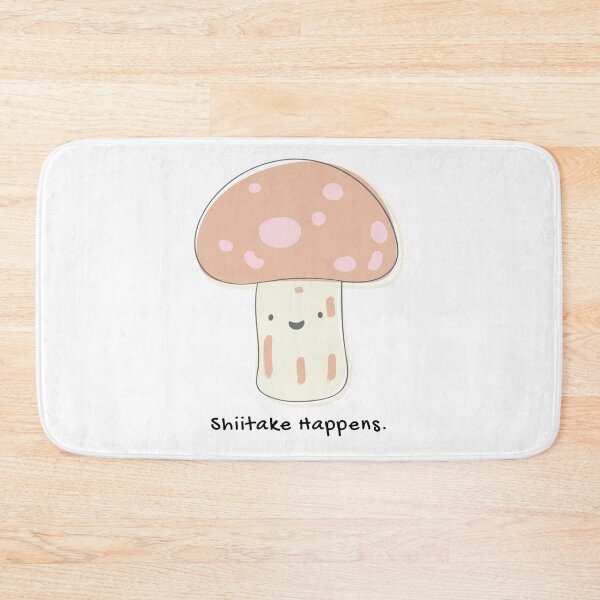 Item preview, Shiitake Happens Mushroom Food Pun designed and sold by ZestyFruit.