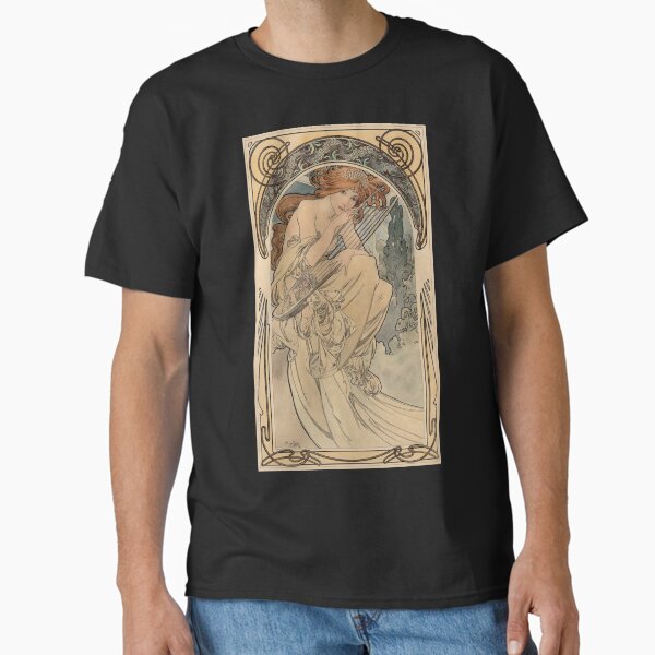 Aperçu de l'œuvre Allégorie de la musique d'Alphonse Mucha créée et vendue par RBEnt.