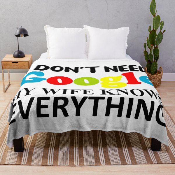 Item preview, I DON'T NEED GOOGLE MY WIFE KNOWS EVERYTHING -1 designed and sold by sama-stylish.