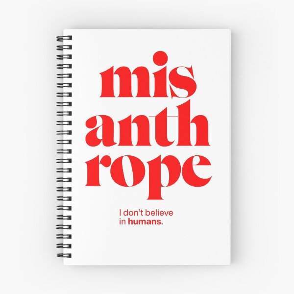 Item preview, misanthrope statement print: I don't believe in humans. designed and sold by TrueType.