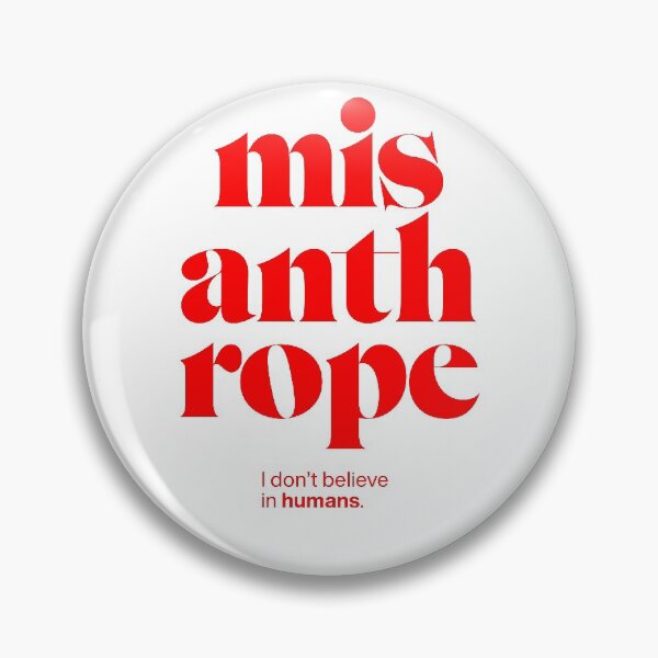 Item preview, misanthrope statement print: I don't believe in humans. designed and sold by TrueType.