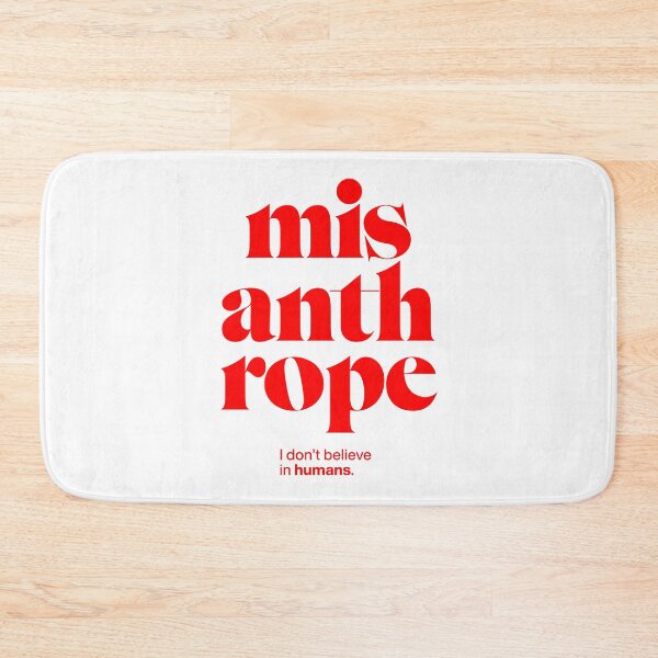 Item preview, misanthrope statement print: I don't believe in humans. designed and sold by TrueType.
