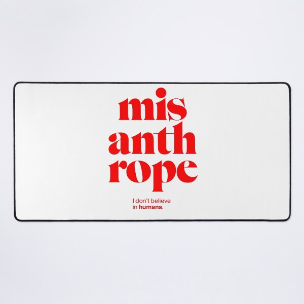 Item preview, misanthrope statement print: I don't believe in humans. designed and sold by TrueType.