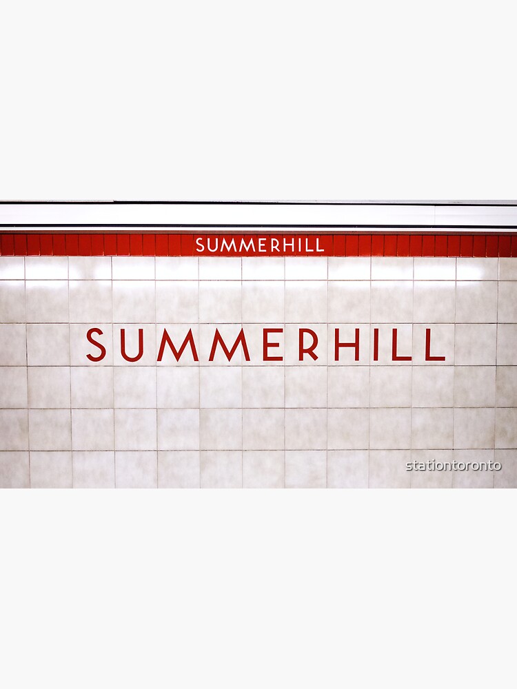Toronto Summerhill Subway Station Sign by stationtoronto