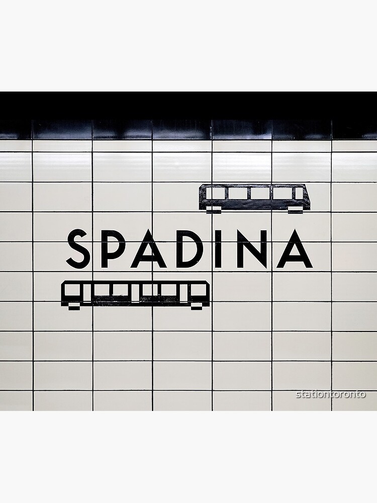 Toronto Spadina Subway Station Sign by stationtoronto