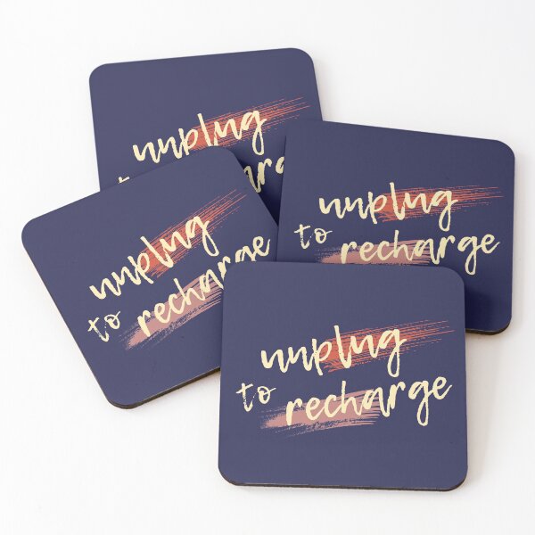 Item preview, Unplug to recharge - Motivational Social Media Detox Gift designed and sold by mayamay0.