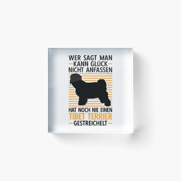 Item preview, Tibetan Terrier petting Tibetan dog saying designed and sold by madgrfx.