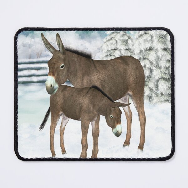Item preview, Christmas Donkeys, mare and foal designed and sold by LoneAngel.