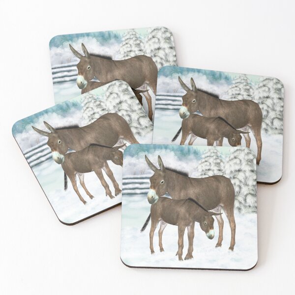 Item preview, Christmas Donkeys, mare and foal designed and sold by LoneAngel.