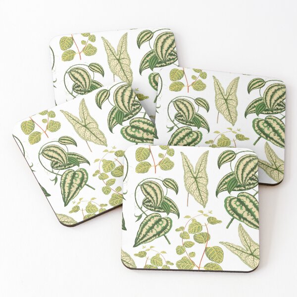 Item preview, Urban jungle house green iresine plants pattern cottagecore aesthetic designed and sold by PG Illustration.