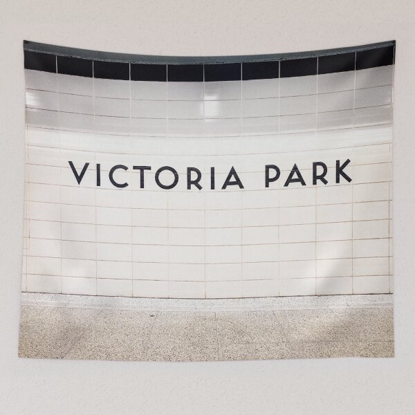 Item preview, Toronto Subway Station Sign Victoria Park designed and sold by stationtoronto.