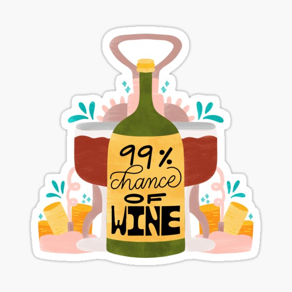 Artikel-Vorschau von 99 % Chance auf Wein, designt und verkauft von Gabba Delgado.