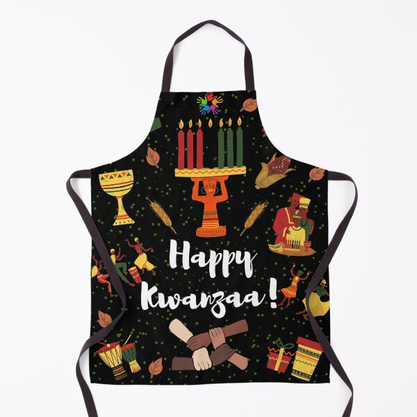 Item preview, Happy Kwanzaa African American cultural holiday celebrations design with a black background designed and sold by mark-taylor.