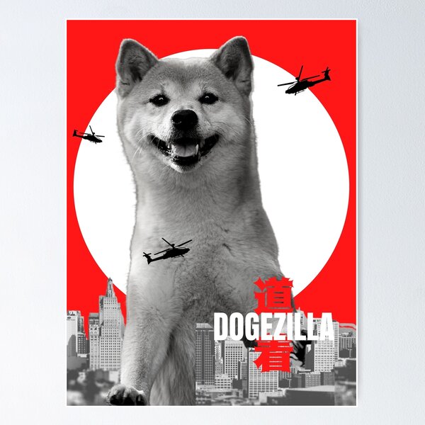 Artikel-Vorschau von Dogezilla Doge Meme für lustige Hundeliebhaber auf Japanisch - Dogezilla, designt und verkauft von lodarohit.