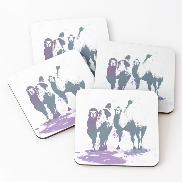 Camels Coming Your Way Coasters (Set of 4)
