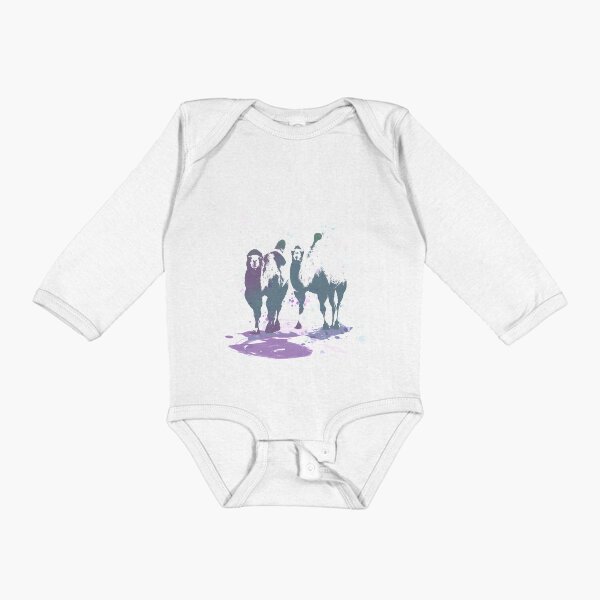Camels Coming Your Way Long Sleeve Baby One-Piece