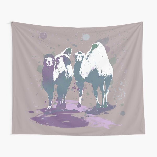 Camels Coming Your Way Tapestry