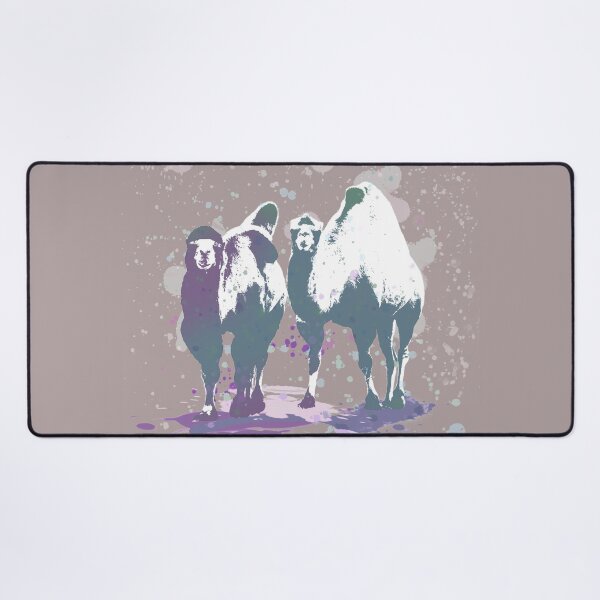Camels Coming Your Way Desk Mat