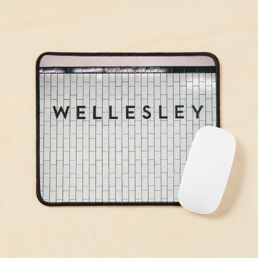 Toronto Wellesley Subway Station Sign Mouse Pad