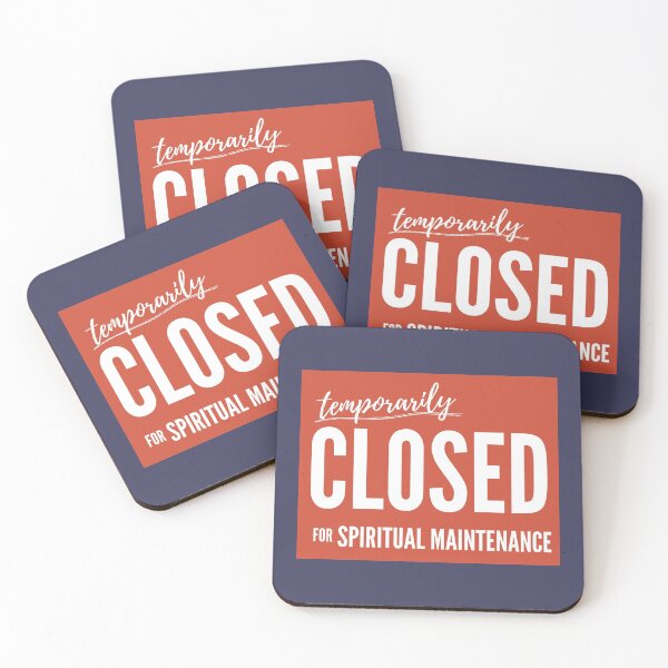 Item preview, Temporarily closed for spiritual maintenance - Motivational Social Media Detox Gift designed and sold by mayamay0.