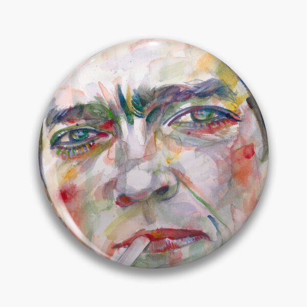 Item preview, JULIO CORTAZAR watercolor portrait .1 designed and sold by lautir.