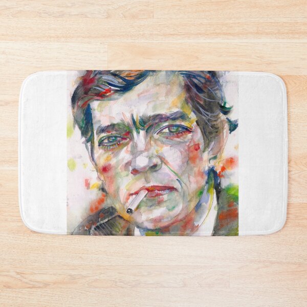 Item preview, JULIO CORTAZAR watercolor portrait .1 designed and sold by lautir.
