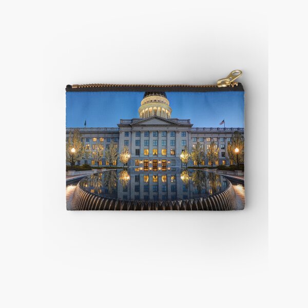 Item preview, Utah State Capitol In Reflecting Fountain At Dusk designed and sold by ultimateplaces.