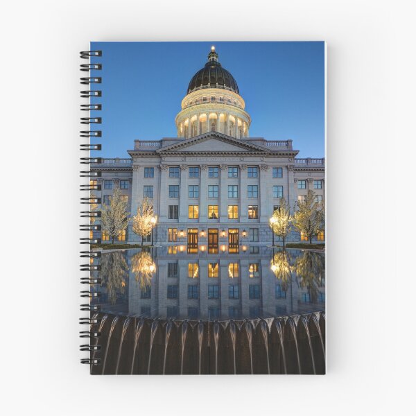 Item preview, Utah State Capitol In Reflecting Fountain At Dusk designed and sold by ultimateplaces.