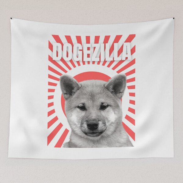 Item preview, Dogezilla Sunset Doge Meme For Funny Dog Lovers In Japanese - Dogezilla designed and sold by lodarohit.