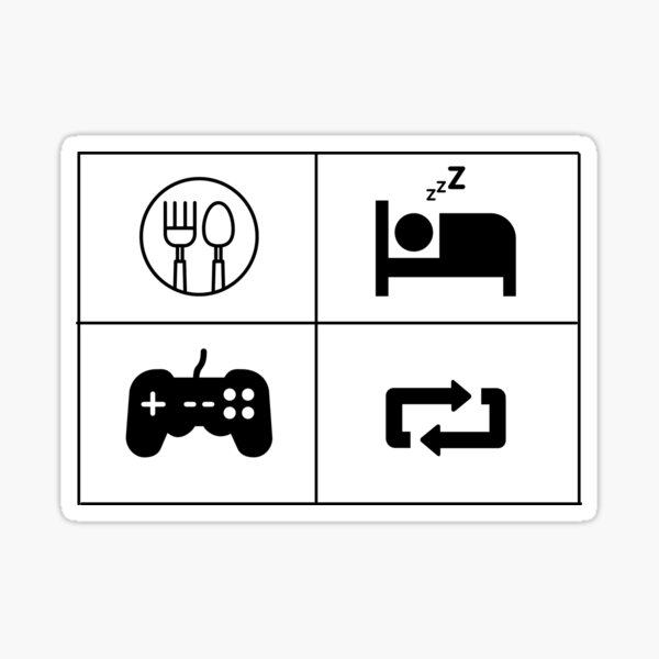Item preview,  Eat Sleep Game Repeat T-Shirt | Gamer Shirt | Gamer-Life T-Shirt - Unisex Funny Birthday Video Game Controller Shirt - Gaming Gift TShirt for Nerd Geek Gaimer designed and sold by Hi-Brother.