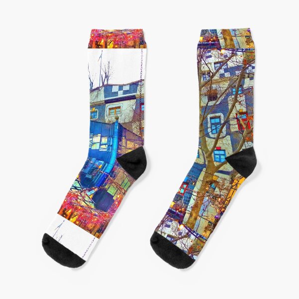 Hundertwasser Museum. Wien. Österreich Socken