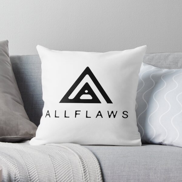 ALLFLAWS logo Throw Pillow