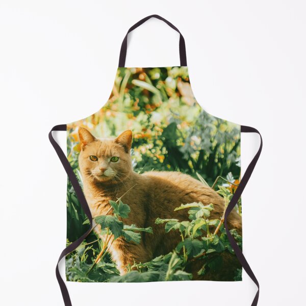 Item preview, Colorful cat in the garden hiding says hey to you! designed and sold by urban-color.