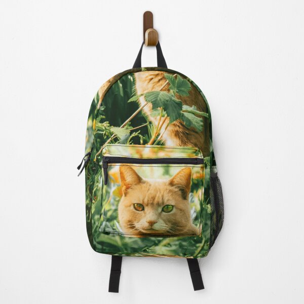 Item preview, Colorful cat in the garden hiding says hey to you! designed and sold by urban-color.