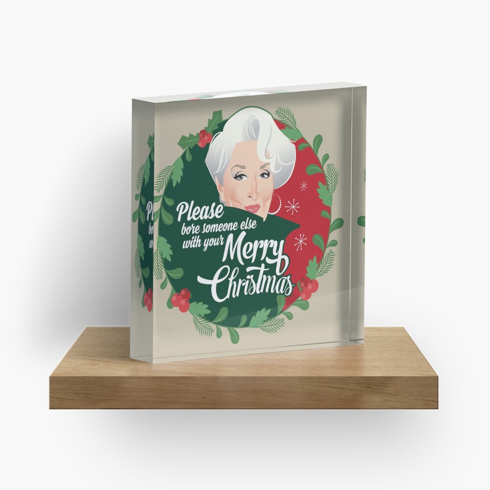 Miranda Christmas Acrylic Block