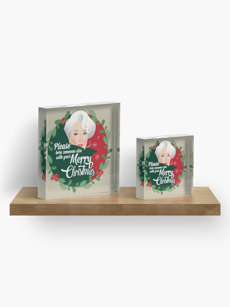 Alternate view of Miranda Christmas Acrylic Block