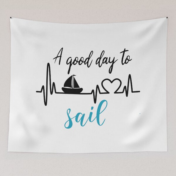 Item preview, A Good Day To Sail Funny Sea Lovers - Cool Heartbeat Design For Sailing Lovers Gift Idea designed and sold by Prince - Bestseller ★★★★★.
