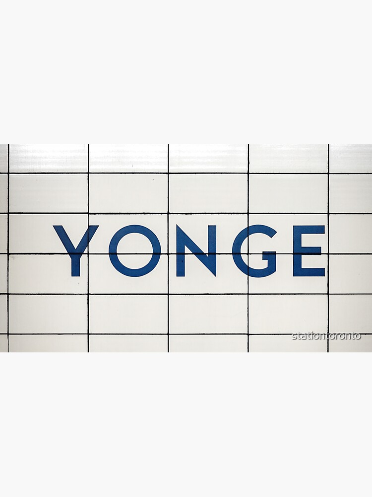 Toronto Subway Yonge Station Sign by stationtoronto