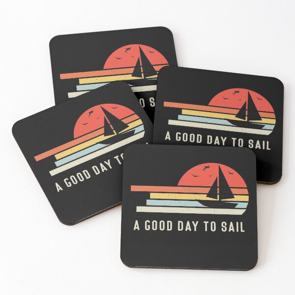 Item preview, Good Day To Sail - Retro Vintage Distressed Sunset Design For Sailing Lovers Gift Idea designed and sold by Prince - Bestseller ★★★★★.
