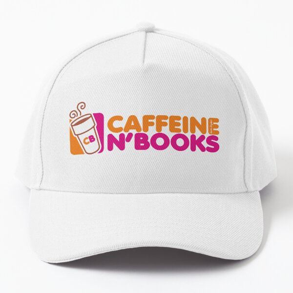 Caffeine and books! Baseball Cap