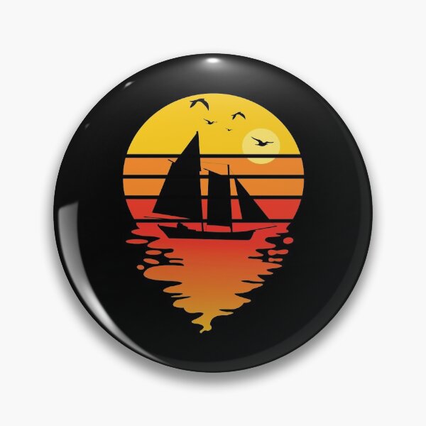 Item preview, Good Day To Sail - Retro Vintage Distressed Sunset Design For Sailing Lovers Gift Idea designed and sold by Prince - Bestseller ★★★★★.