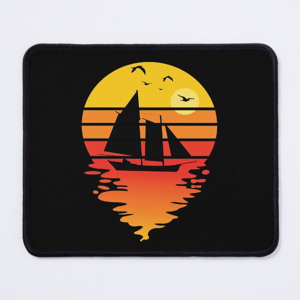 Item preview, Good Day To Sail - Retro Vintage Distressed Sunset Design For Sailing Lovers Gift Idea designed and sold by Prince - Bestseller ★★★★★.