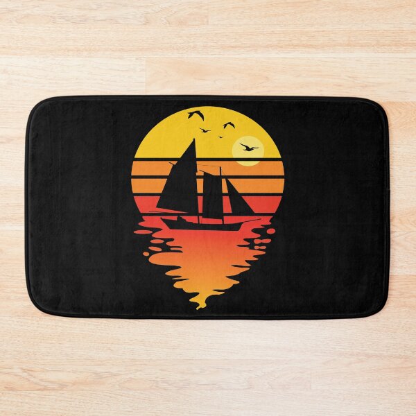 Item preview, Good Day To Sail - Retro Vintage Distressed Sunset Design For Sailing Lovers Gift Idea designed and sold by Prince - Bestseller ★★★★★.