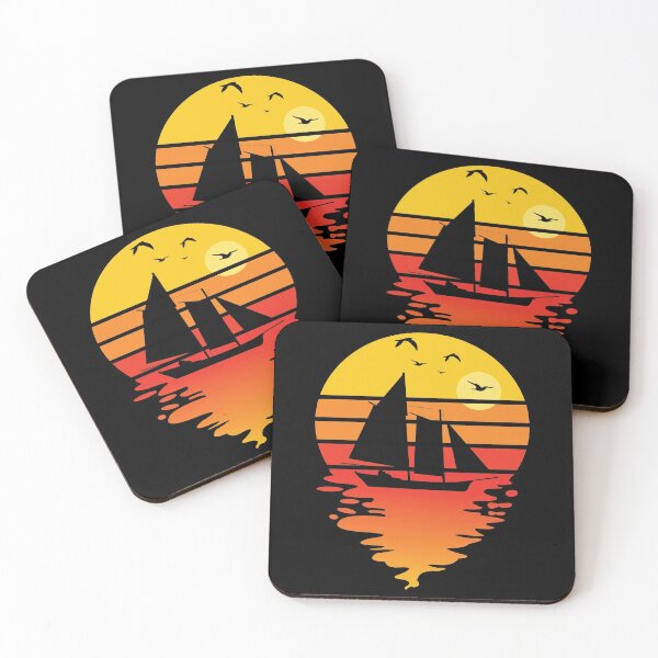 Item preview, Good Day To Sail - Retro Vintage Distressed Sunset Design For Sailing Lovers Gift Idea designed and sold by Prince - Bestseller ★★★★★.