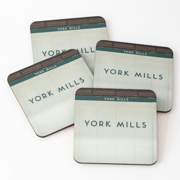 Item preview, Toronto Subway Station York Mills Subway Sign designed and sold by stationtoronto.