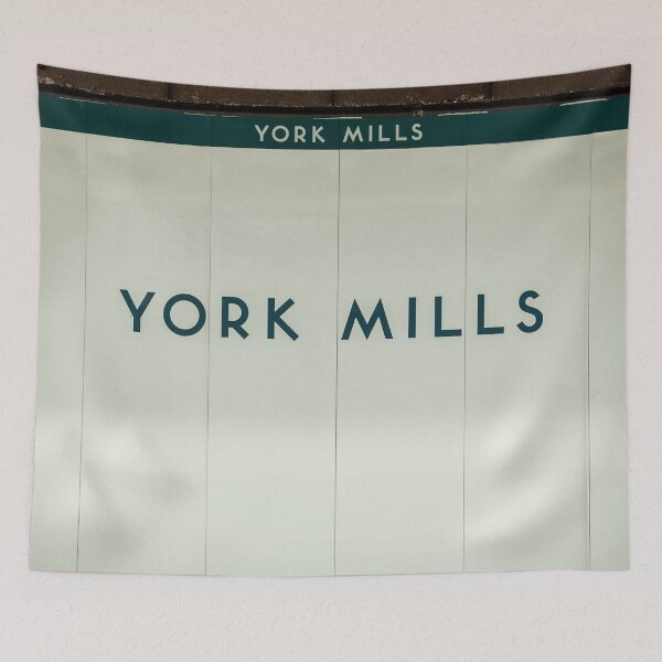 Item preview, Toronto Subway Station York Mills Subway Sign designed and sold by stationtoronto.