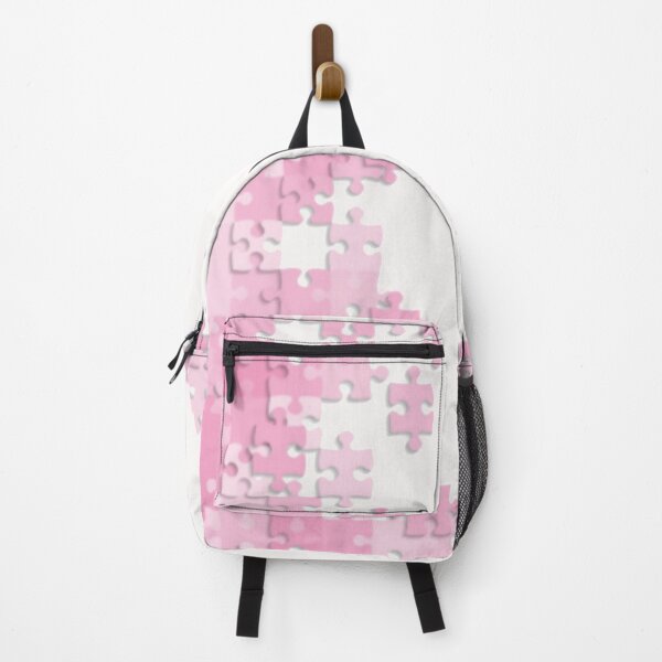 Item preview, Jigsaw Puzzle Pink Pieces Frame Pattern designed and sold by WearWolfDesigns.