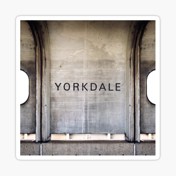 Toronto Subway Station Yorkdale Station Sign Photography Sticker